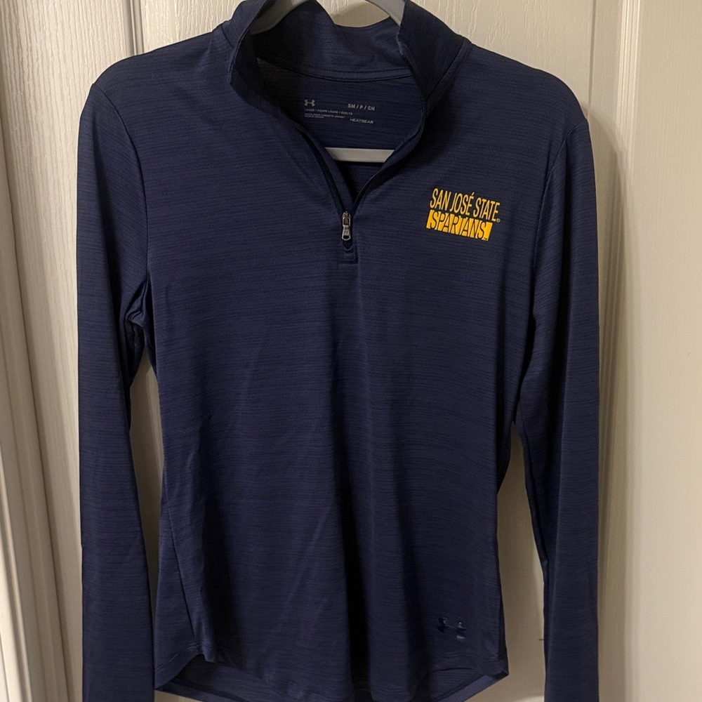 Under Armour Blue Quarter-Zip with Yellow Logo